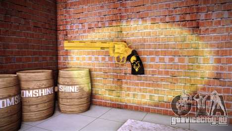 Colt Python Golden Skull For VC для GTA Vice City
