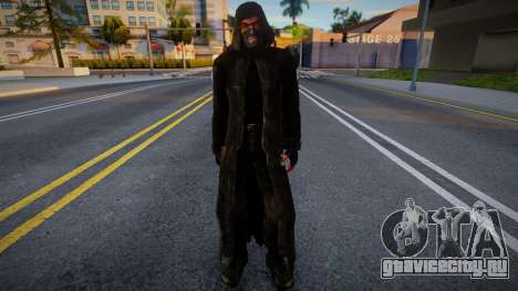 Член группировки Чёрный Ангел в плаще 2 для GTA San Andreas
