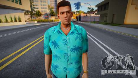 New Face Texture Tommy (from GTAVC The Definitiv для GTA San Andreas