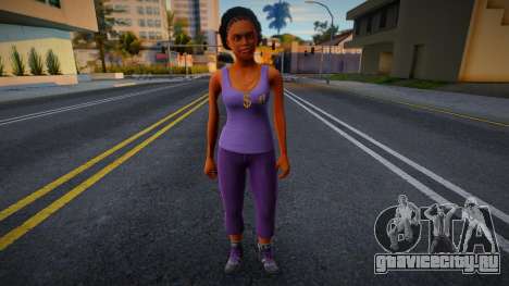 Ballas Girl from GTA V 3 для GTA San Andreas
