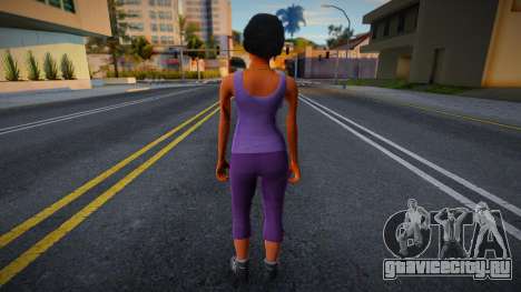 Ballas Girl from GTA V 3 для GTA San Andreas