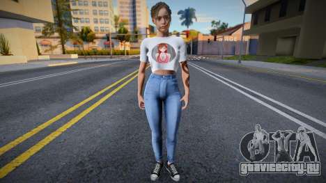 Claire Redfield Denim Jeans v1 для GTA San Andreas