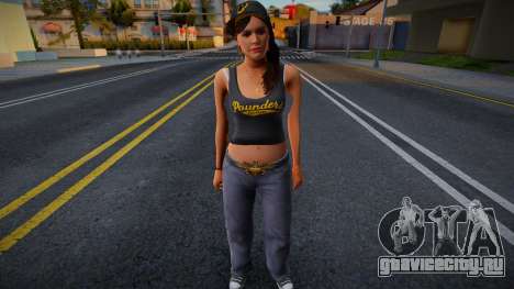 Vagos Girl from GTA V 3 для GTA San Andreas