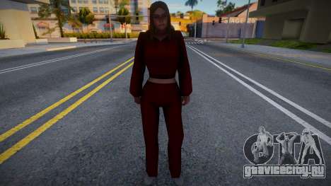 Девушка в красном спортивном костюме для GTA San Andreas