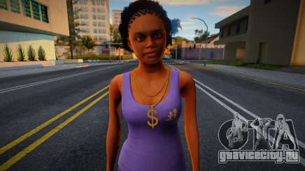 Ballas Girl from GTA V 3 для GTA San Andreas