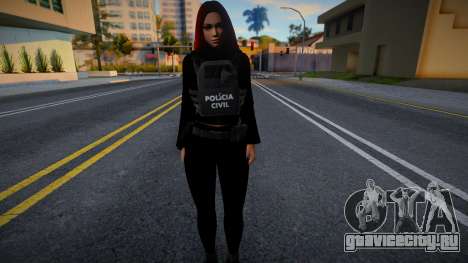 Female in Police Uniform для GTA San Andreas
