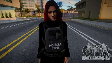 Female in Police Uniform для GTA San Andreas