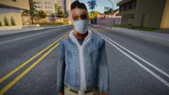 Male01 в защитной маске для GTA San Andreas