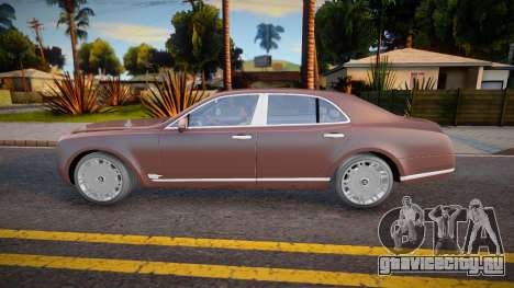 Bentley Mulsanne (CCD) для GTA San Andreas