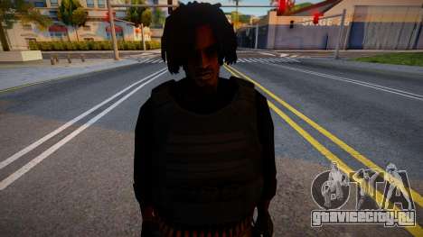 Афроамериканец в снаряжении для GTA San Andreas