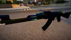 Iridescent Chrome Weapon - AK47 для GTA San Andreas