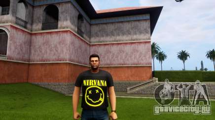 Kurt Cobain Nirvana Smiley T Shirt для GTA Vice City Definitive Edition