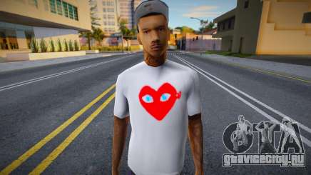 Молодой гангстер в белой футболке для GTA San Andreas