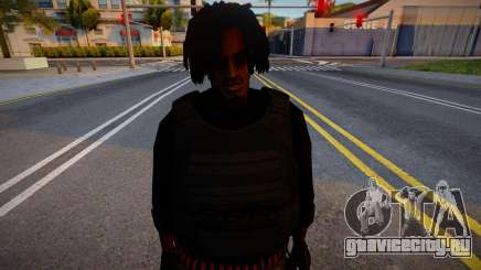 Афроамериканец в снаряжении для GTA San Andreas