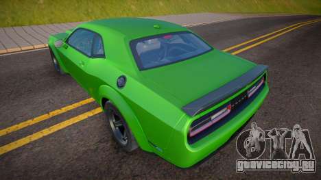 Dodge Challenger SRT Demon (Green) для GTA San Andreas