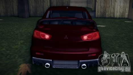 Mitsubishi Lancer Evolution Х для GTA Vice City