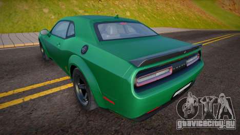 Dodge Challenger SRT Demon (Melon) для GTA San Andreas