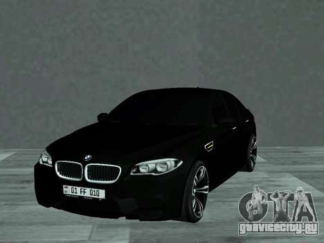 BMW M5 F10 V2 AM Plates для GTA San Andreas