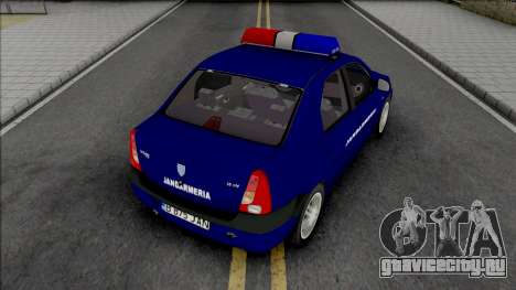 Dacia Logan Prestige Jandarmeria для GTA San Andreas