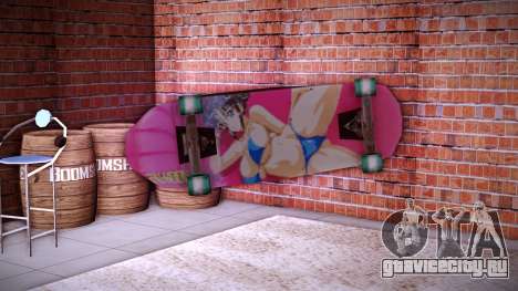 Skateboard Bat Weapon для GTA Vice City