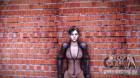 Jill Black Blue Battlesuit - Semi-Nude для GTA Vice City