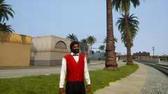 Длинные волосы и борода для СиДжея для GTA San Andreas Definitive Edition