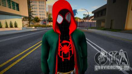 Miles Morales Into The Spider-Verse Jacket Suit для GTA San Andreas