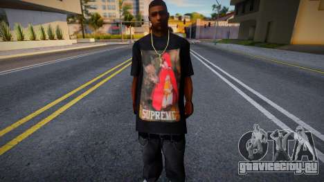 Парень в футболке Supreme для GTA San Andreas