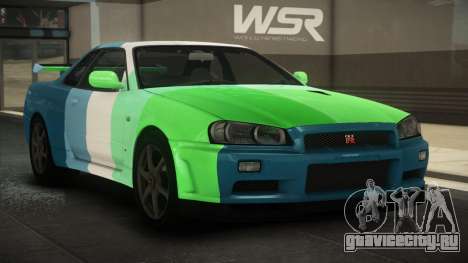 Nissan Skyline R34 GT V-Spec S3 для GTA 4