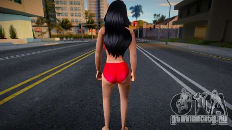 Girl in a red swimsuit для GTA San Andreas