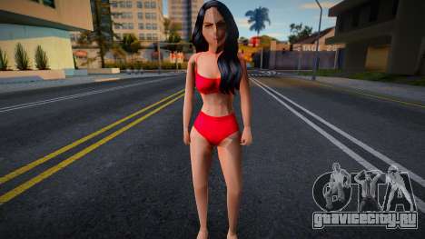 Girl in a red swimsuit для GTA San Andreas