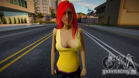Redhead Female Skin v1 для GTA San Andreas