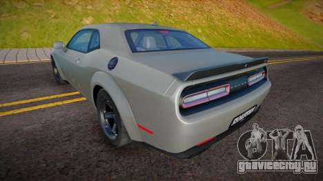 Dodge Challenger SRT Demon (Visinka) для GTA San Andreas