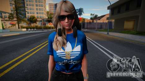 DOAXVV Amy - Fashion Casual V3 Adidas Denim Shor для GTA San Andreas