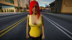 Redhead Female Skin v1 для GTA San Andreas