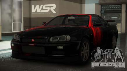 Nissan Skyline R34 GT V-Spec S8 для GTA 4