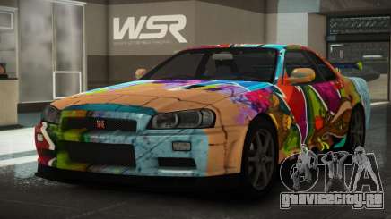 Nissan Skyline R34 GT V-Spec S10 для GTA 4