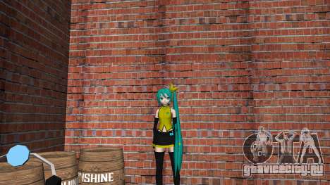 Hatsune Miku Singer Clothe для GTA Vice City