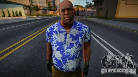 Тренер из Left 4 Dead в гавайской рубашке (Синяя для GTA San Andreas