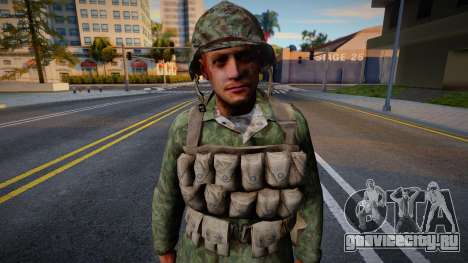 Американский солдат из CoD WaW v3 для GTA San Andreas