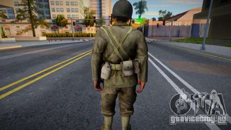Американский солдат из CoD WaW v1 для GTA San Andreas