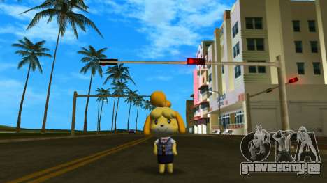 Isabelle from Animal Crossing (Grey) для GTA Vice City