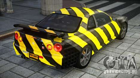 Nissan Skyline R34 GT-R V-Spec II Nur S8 для GTA 4