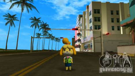 Isabelle from Animal Crossing для GTA Vice City