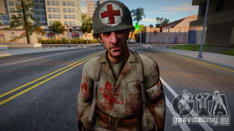Американский солдат из CoD WaW v2 для GTA San Andreas