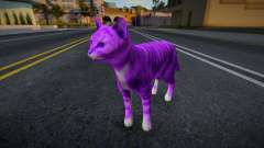 Фиолетовый кот для GTA San Andreas