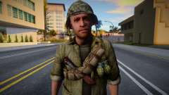 Американский солдат из CoD WaW v7 для GTA San Andreas