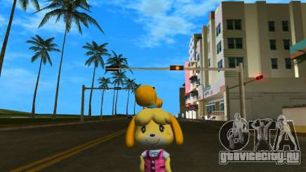Isabelle from Animal Crossing (Pink) для GTA Vice City
