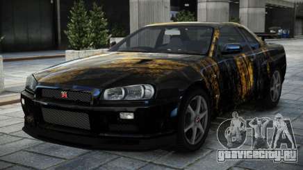 Nissan Skyline R34 GT-R V-Spec II Nur S10 для GTA 4