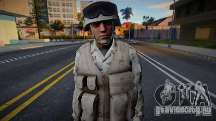 Мексиканский солдат (Пустынный камуфляж) v4 для GTA San Andreas